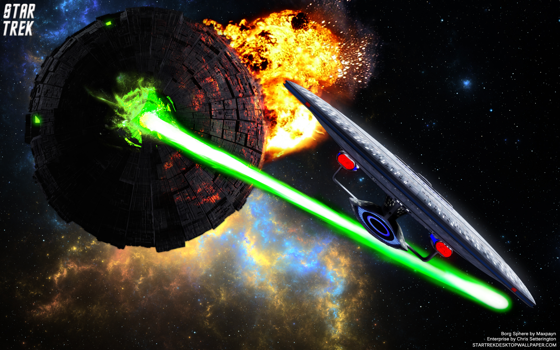 - Star Trek Borg Sphere - Star Trek Nx 1701 - HD Wallpaper 