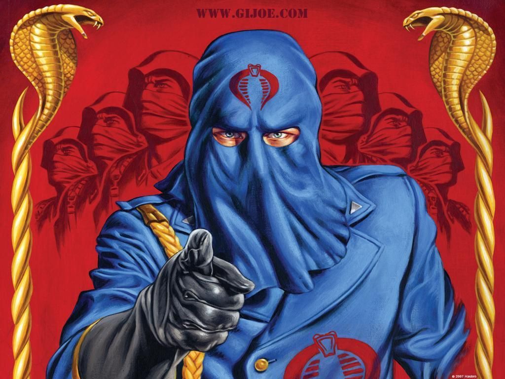 Cobra Commander Gi Joe Cartoon - HD Wallpaper 