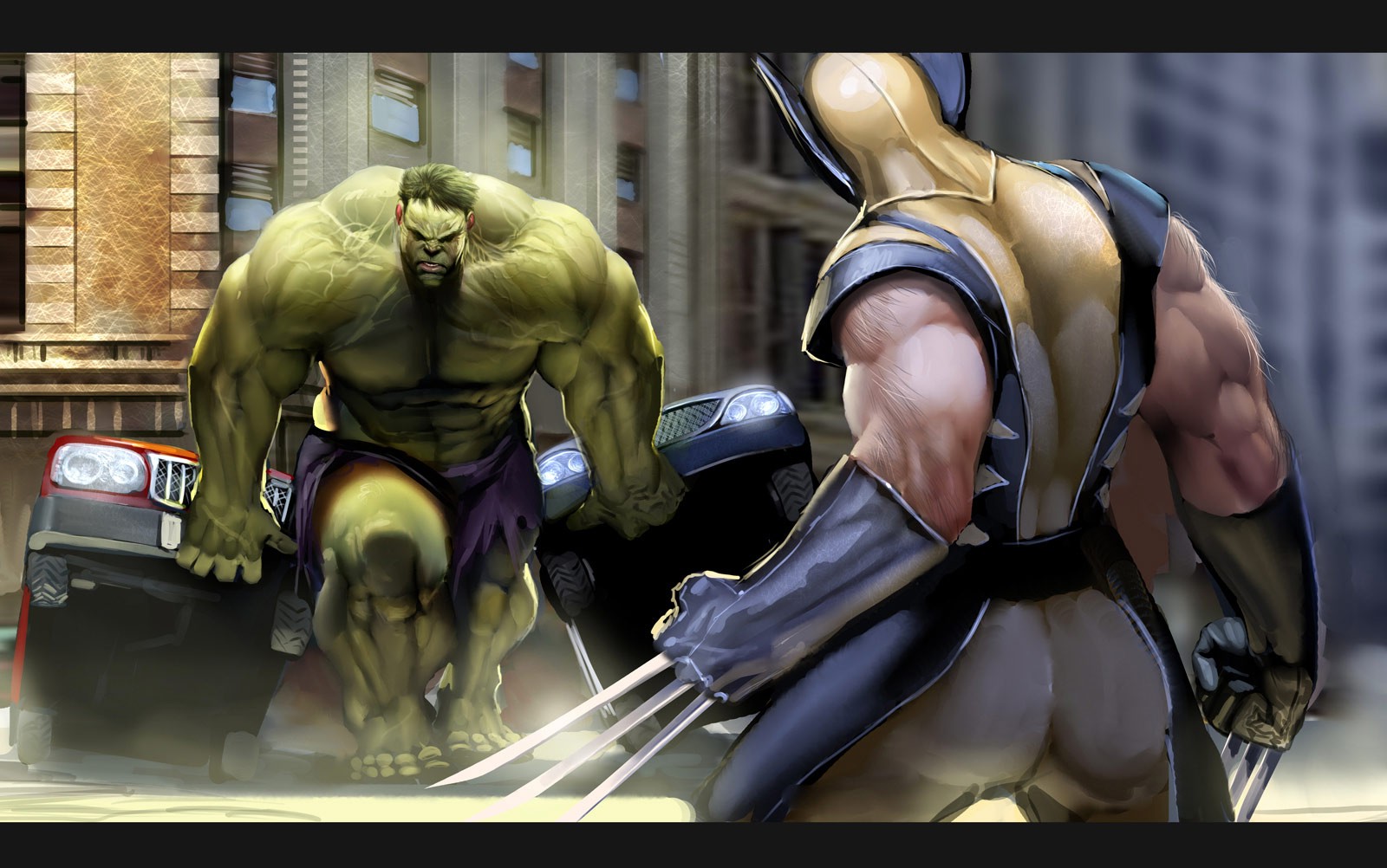 Wolverine Vs Hulk Wallpaper Hd - HD Wallpaper 
