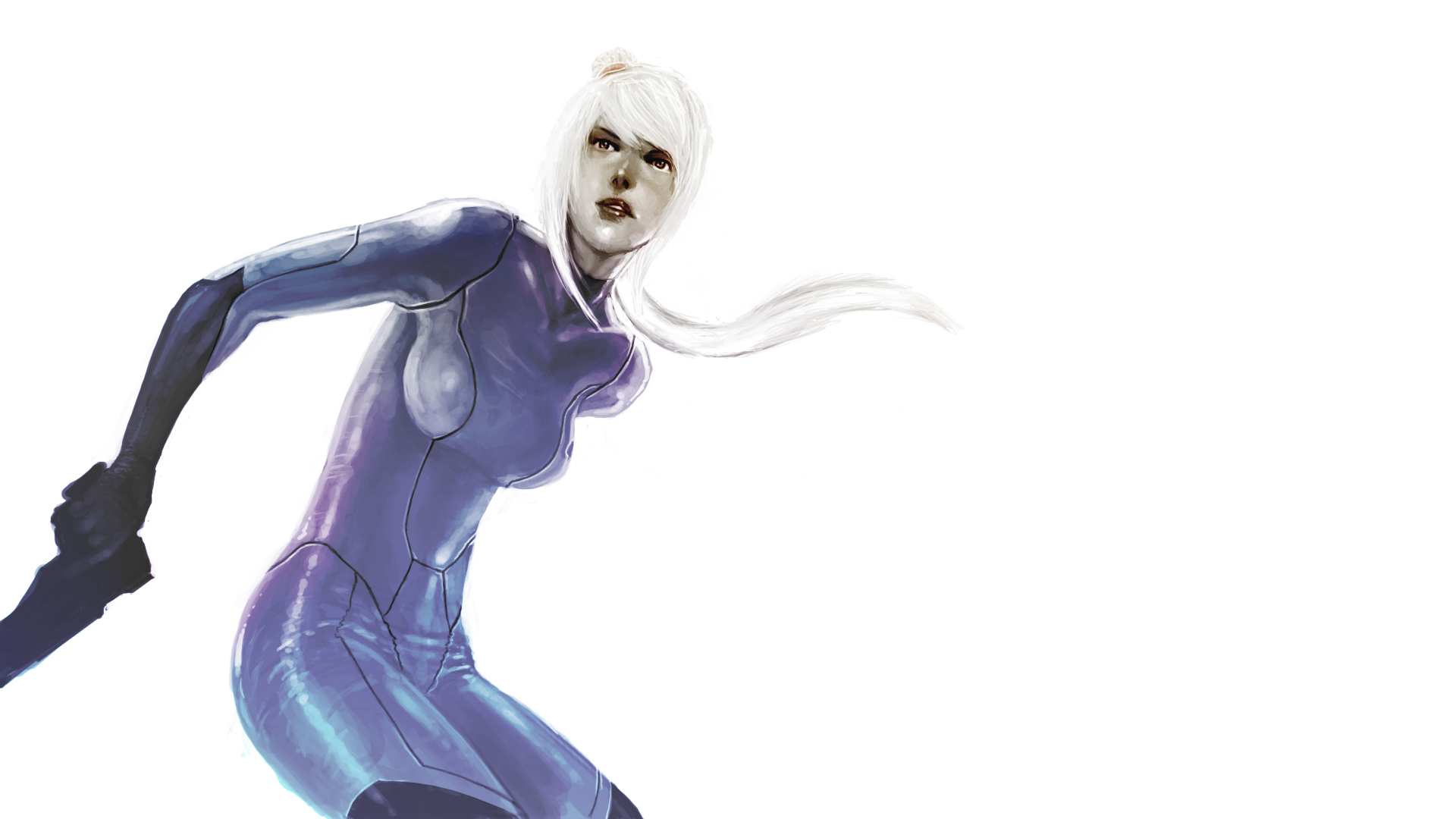 Metroid Nintendo Wallpaper - Girl - HD Wallpaper 