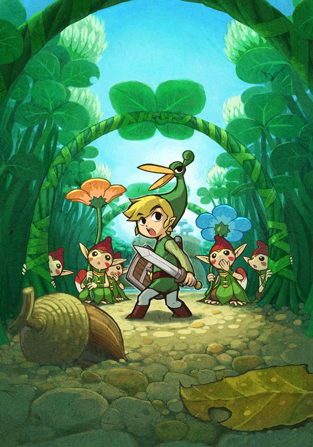 Anime, Nintendo, Zelda No Densetsu - Legend Of Zelda Minish Cap Art - HD Wallpaper 