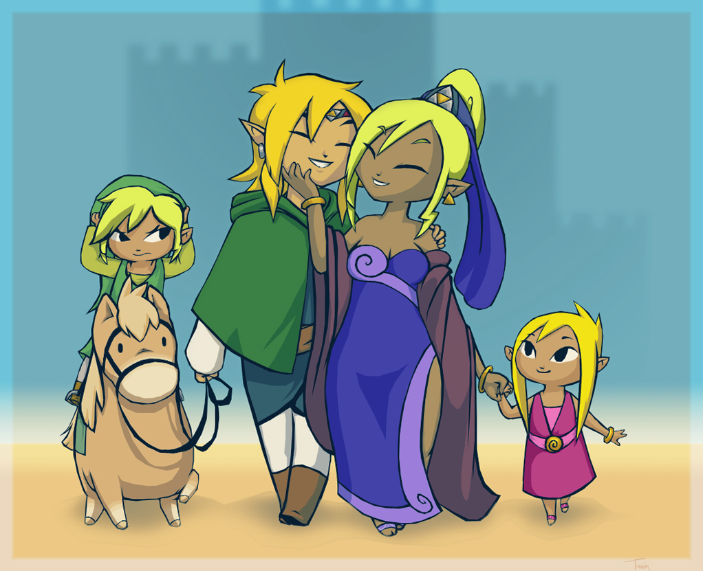 2010 12 10 - Legend Of Zelda Link's Family - HD Wallpaper 
