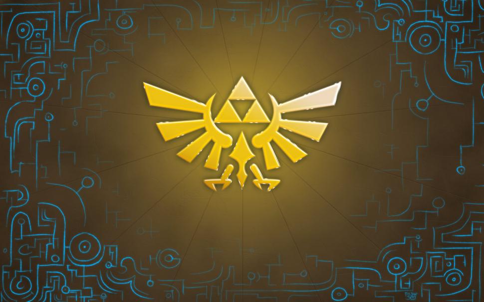 Zelda Triforce Nintendo Hd Wallpaper,video Games Wallpaper,nintendo - Legend Of Zelda Triforce Art - HD Wallpaper 