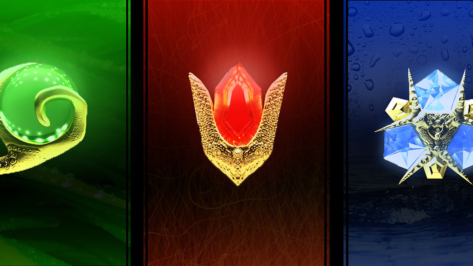 Three Spiritual Stones Zelda - HD Wallpaper 