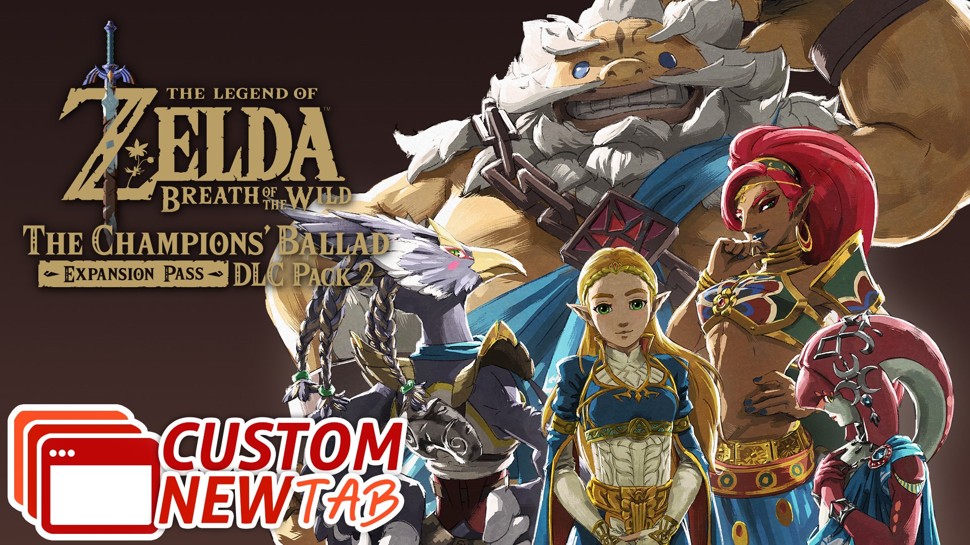 Princess Zelda Breath Of The Wild Champions Ballad - HD Wallpaper 