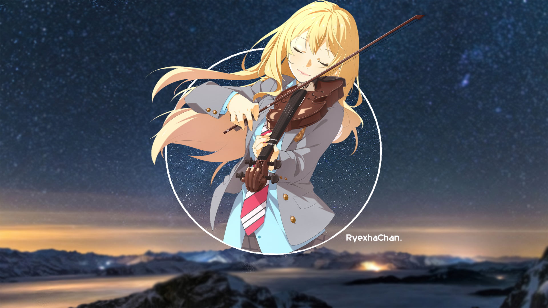 Shigatsu Wa Kimi No Uso Kaori Plays - HD Wallpaper 