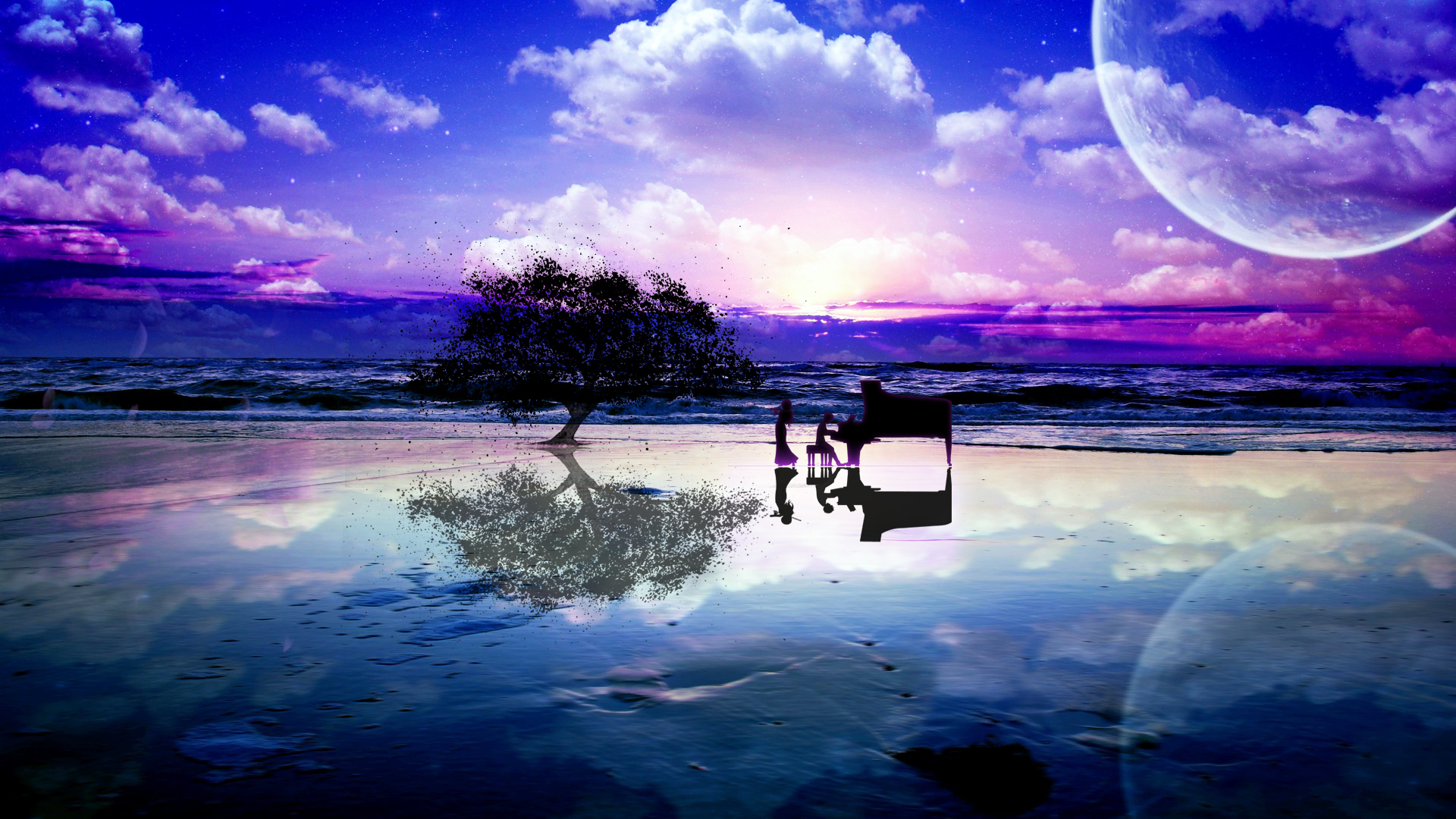 Your Lie In April Painting - HD Wallpaper 