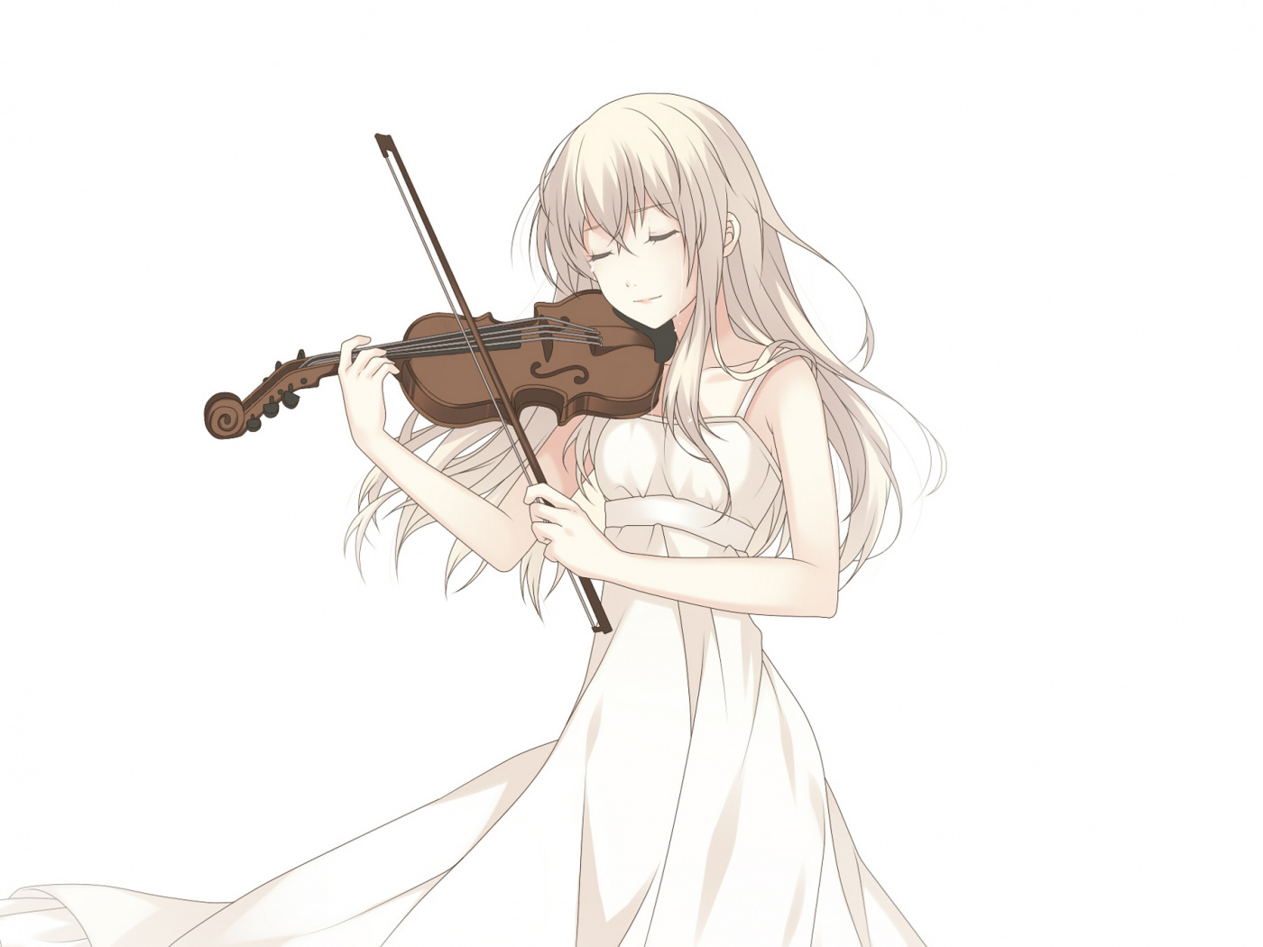 Minimal, Cute, Kaori Miyazono, Shigatsu Wa Kimi No - Violinist - HD Wallpaper 