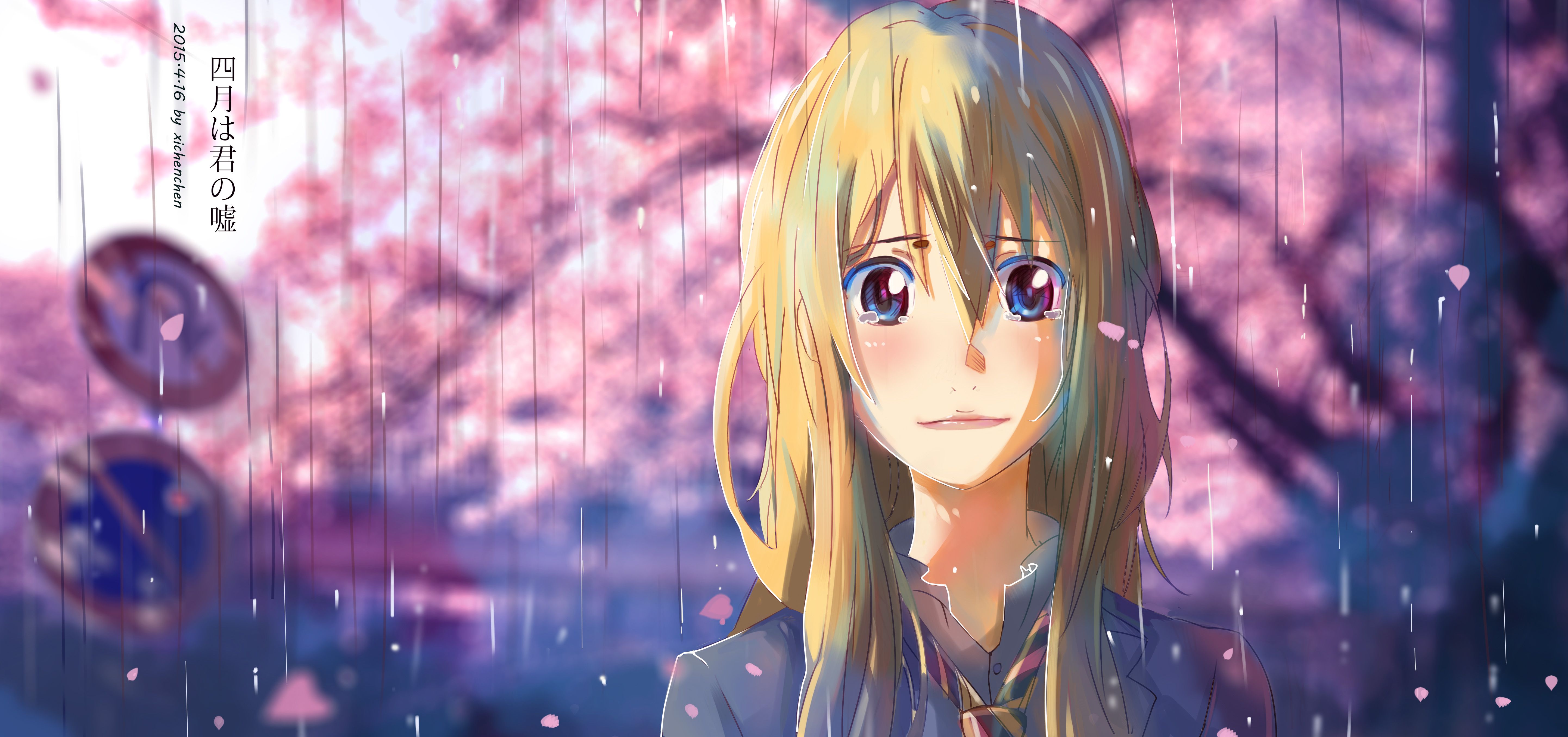 4k Anime Your Lie In April - HD Wallpaper 