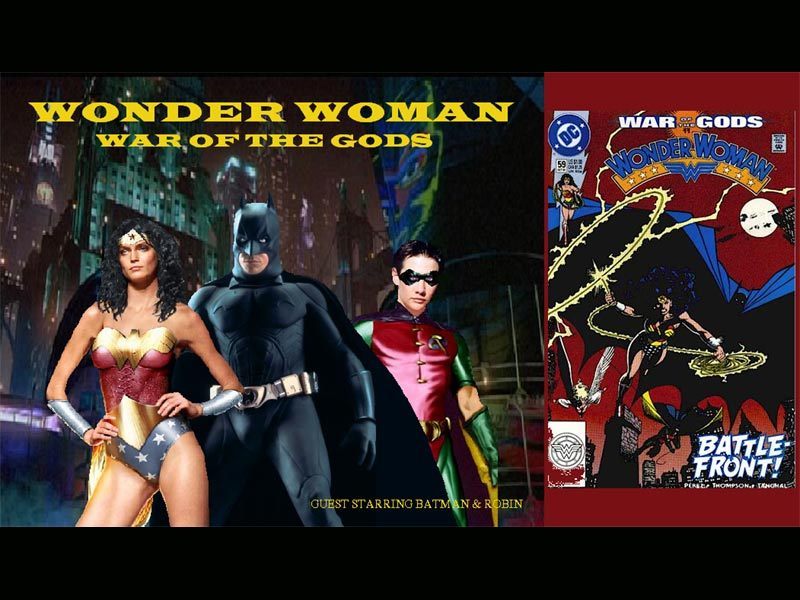 Wonder Woman, Batman And Robin - Wonder Woman And Batman Robin - HD Wallpaper 