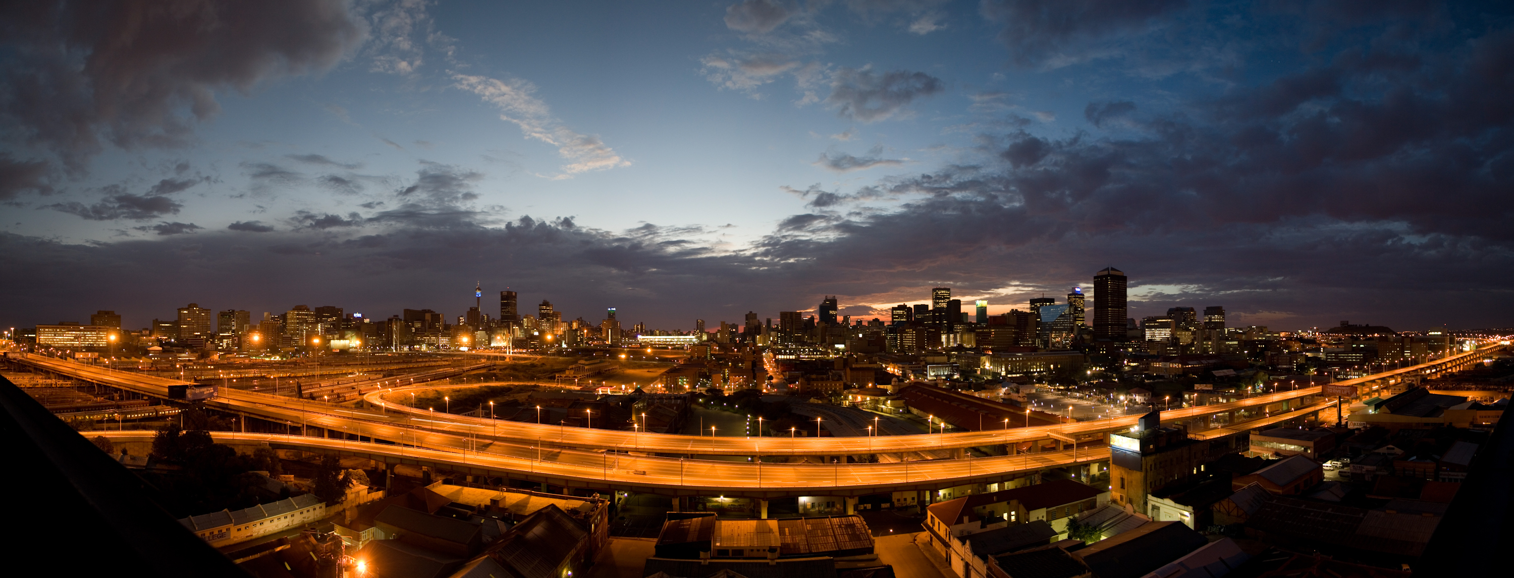 Johannesburg City At Night - HD Wallpaper 