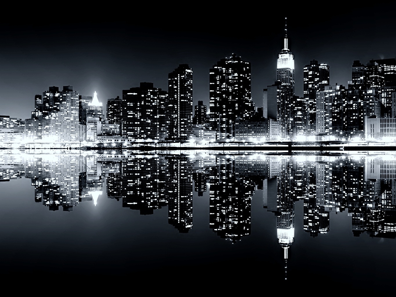 New York Wallpaper 4k Black And White - 1365x1024 Wallpaper - teahub.io