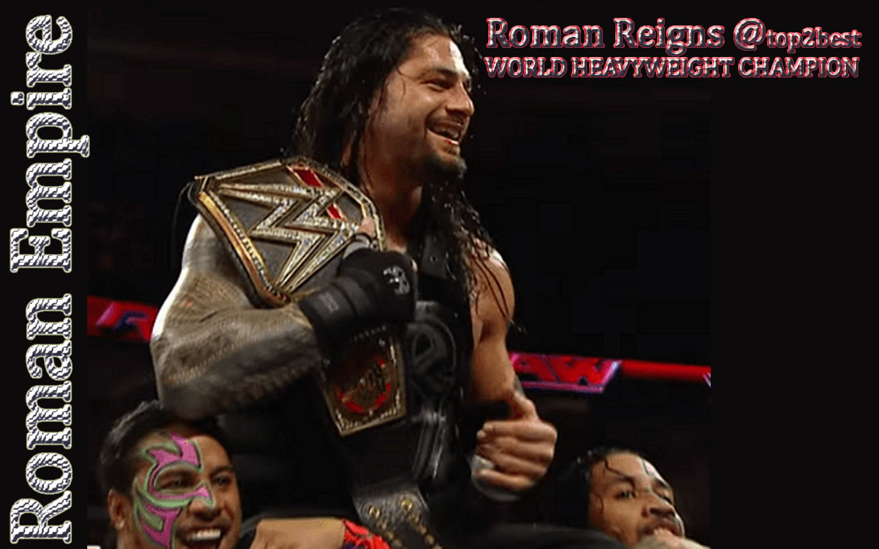 Roman Reigns Celebrating Championship Pic - Pc Game - HD Wallpaper 