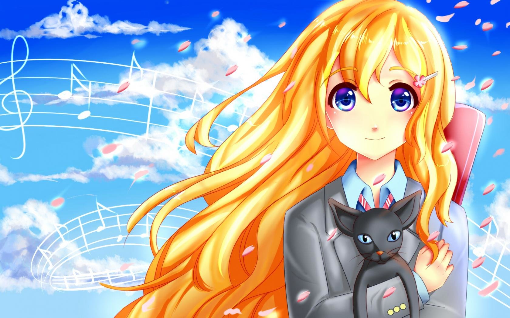 High Resolution Kaori Miyazono Hd Wallpaper Id - Kaori Miyazono Fan Art - HD Wallpaper 