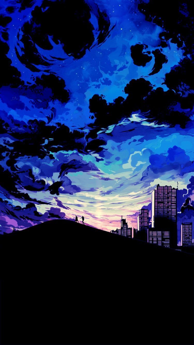 Anime Sunset Wallpaper Iphone - HD Wallpaper 