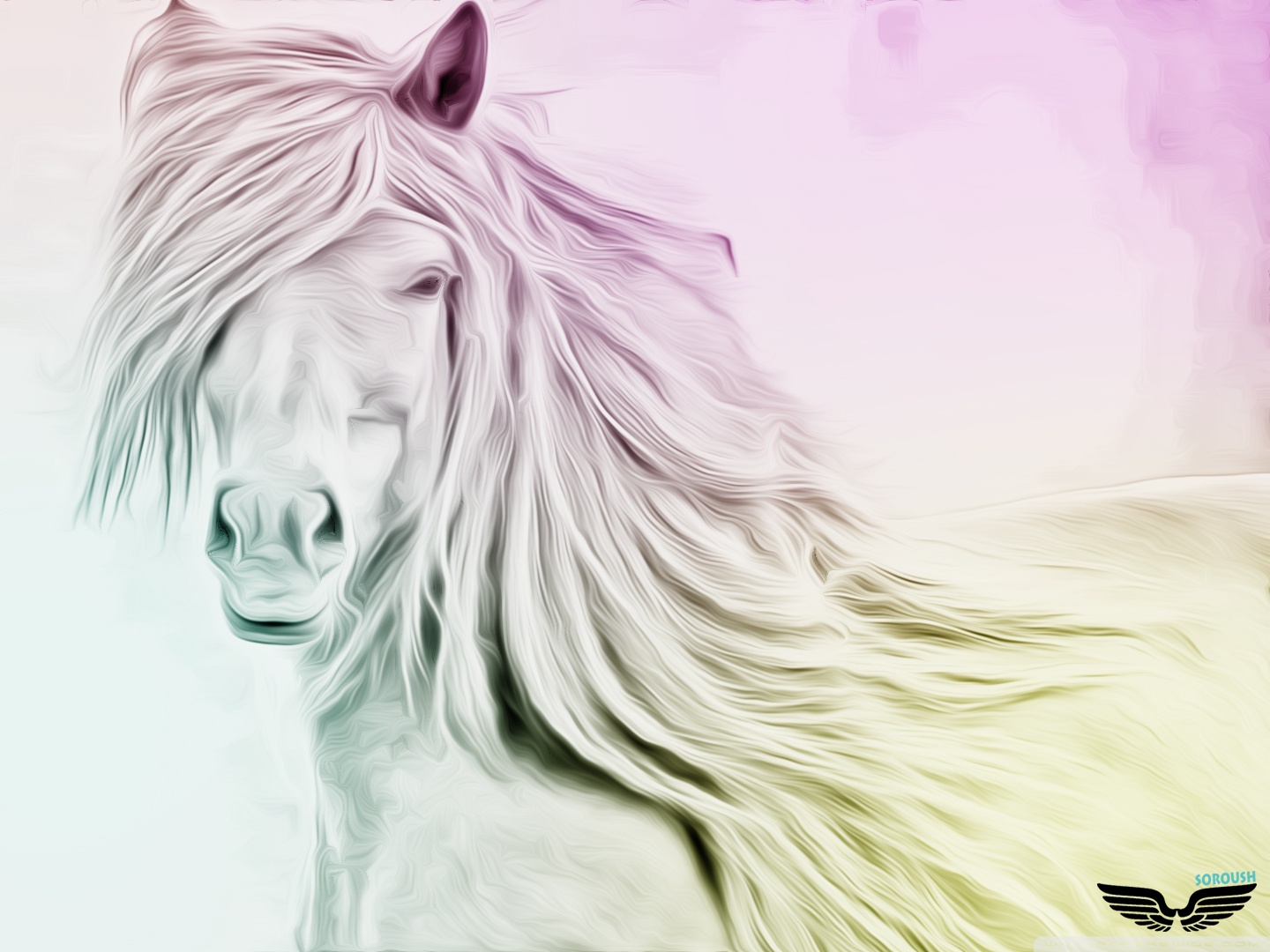 Horse Art Wallpapers Iphone - HD Wallpaper 