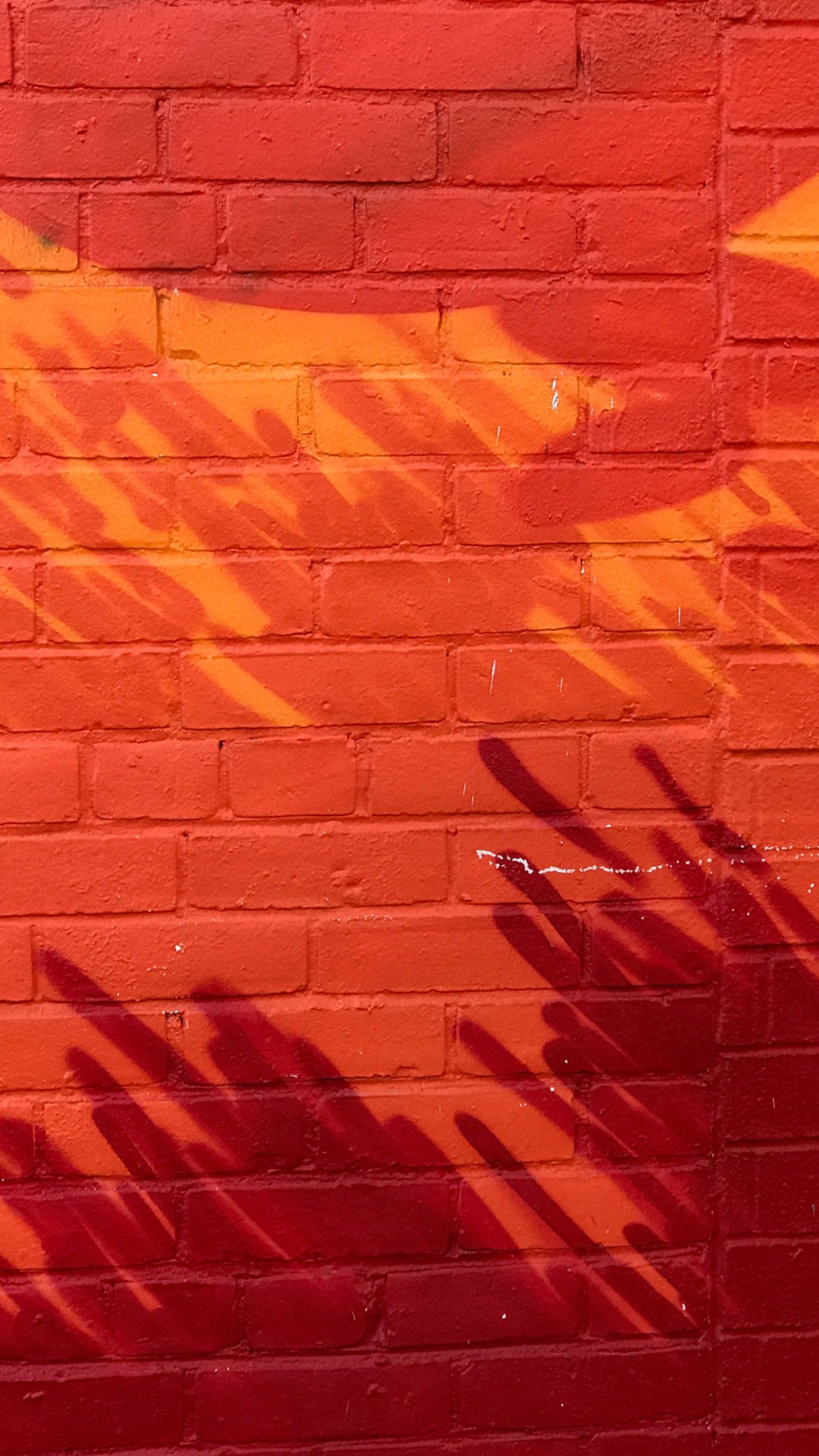 Painted Brick Wall Iphone Wallpaper - Hd Red Wall Paint Texture - HD Wallpaper 