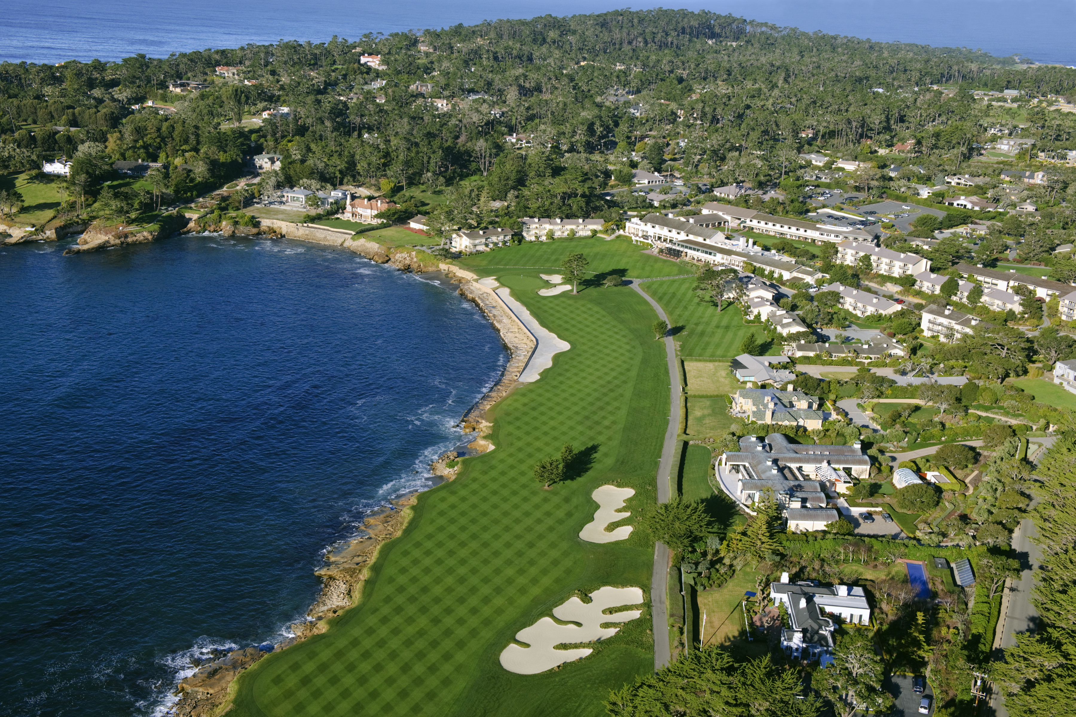 Pebble Beach 18th Hole - HD Wallpaper 
