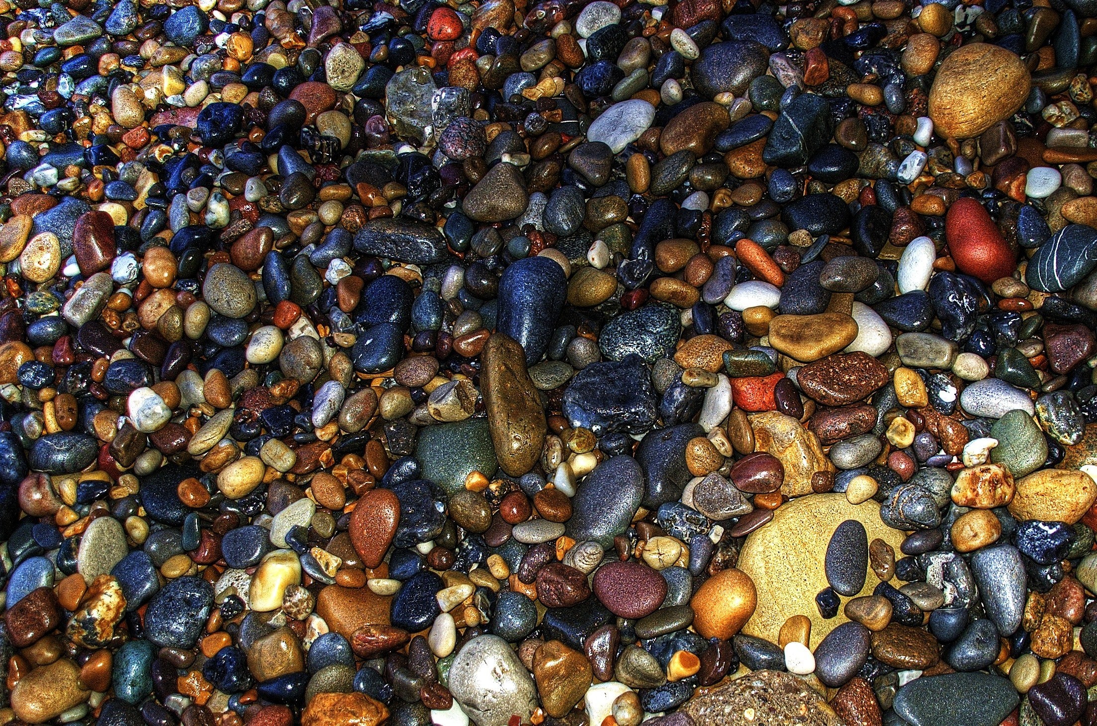 Color Sea Stones - HD Wallpaper 