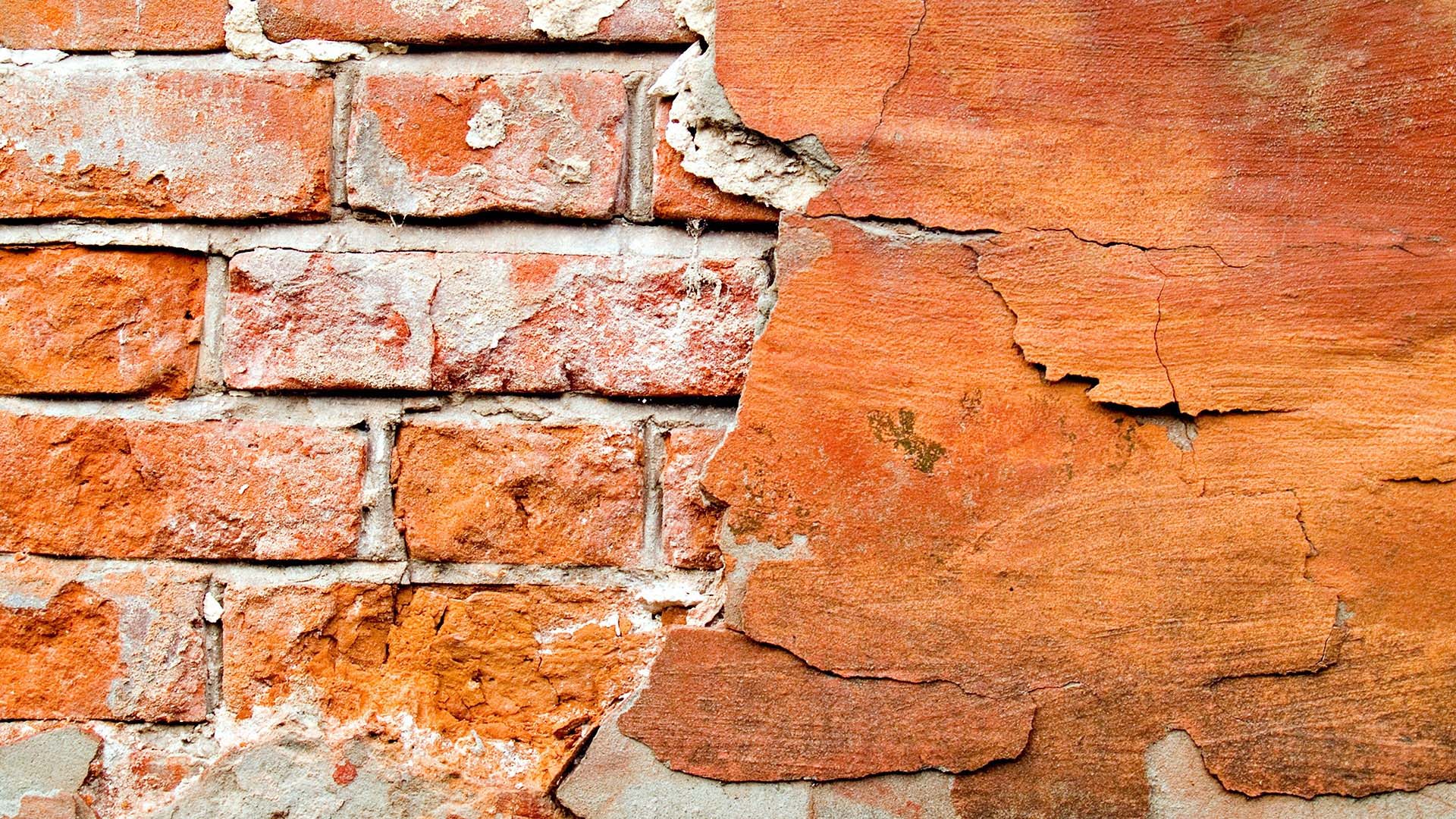 Orange Brick Wallpaper - HD Wallpaper 