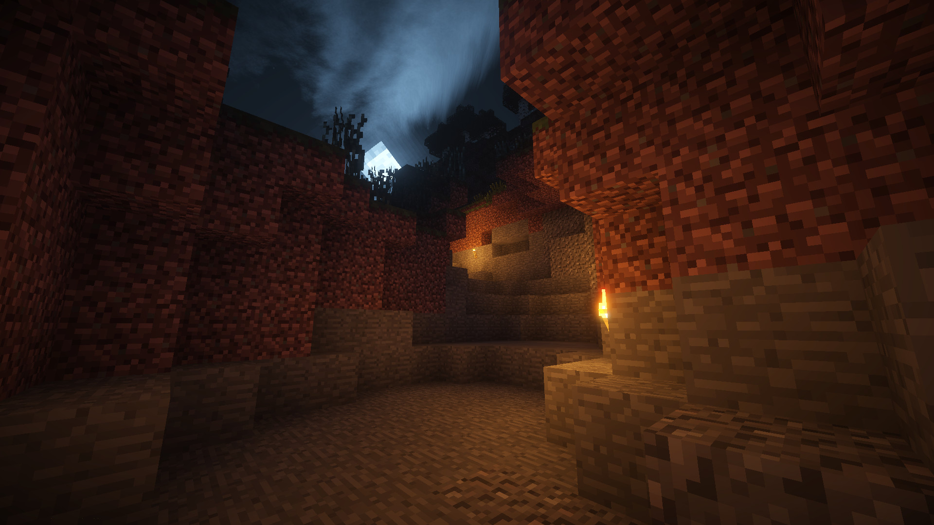 2014 05 03 - Shaders Minecraft Cave Background - HD Wallpaper 