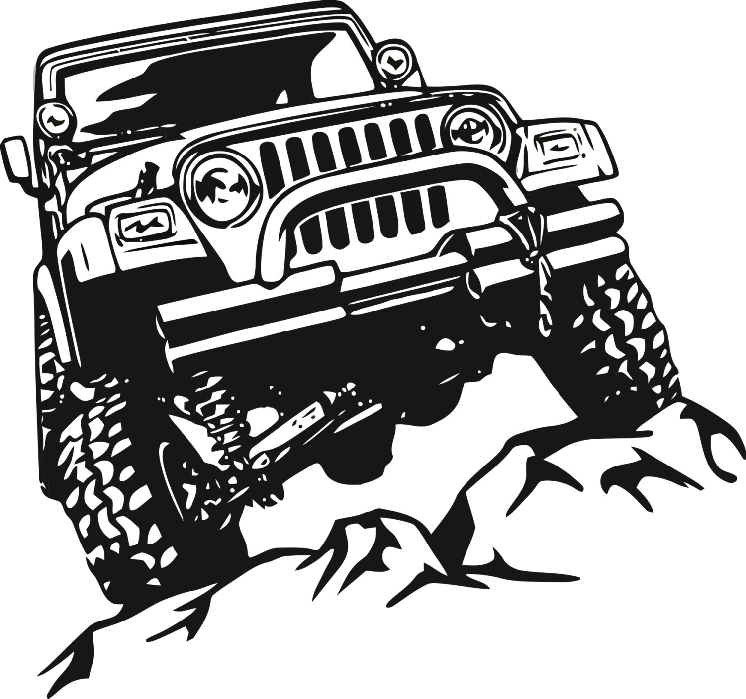 Jeep Decals - Off Road Jeep Vector - HD Wallpaper 