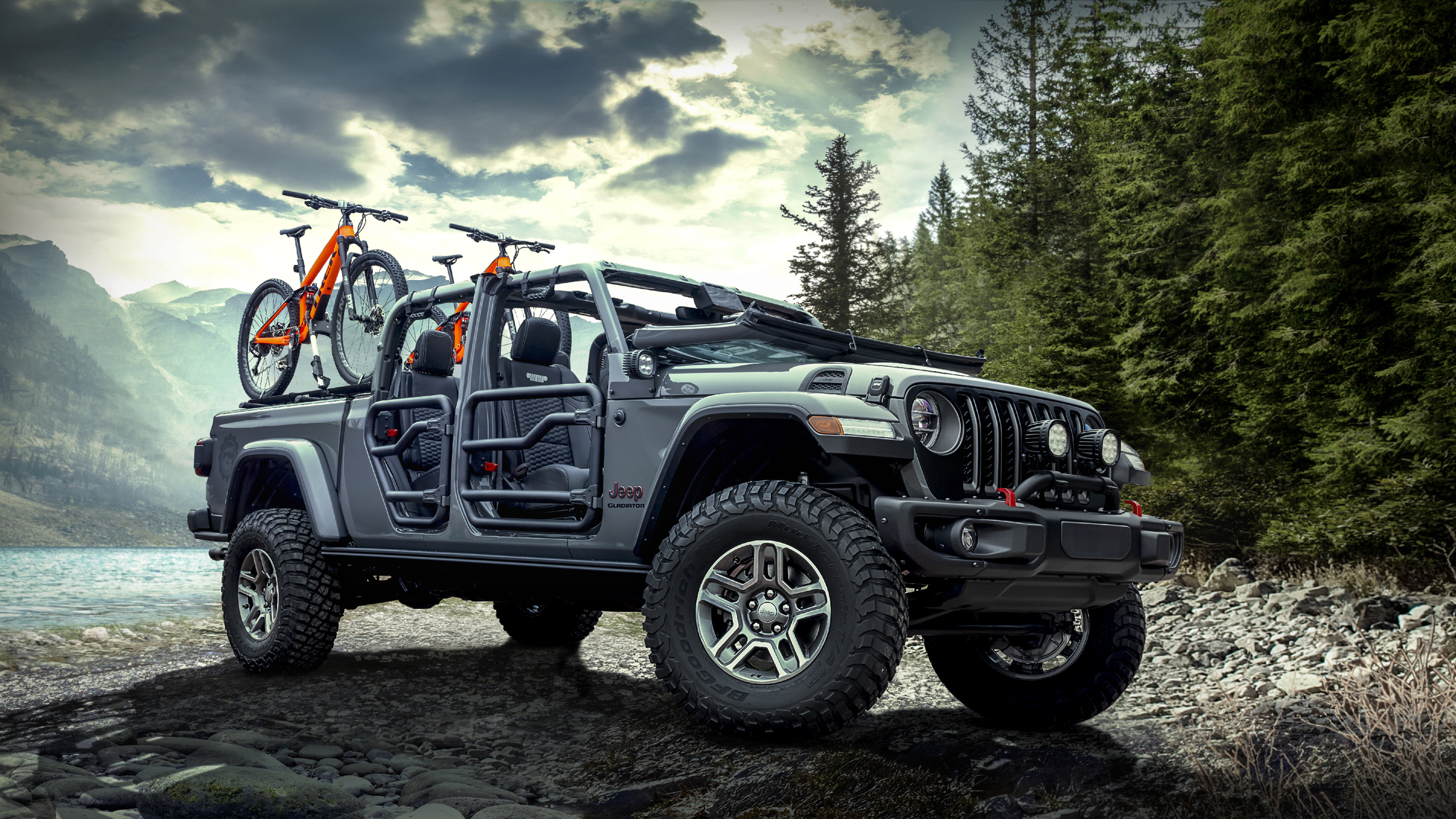 2020 Mopar Jeep Gladiator Rubicon Wallpapers - Jeep Gladiator Rubicon Doors - HD Wallpaper 