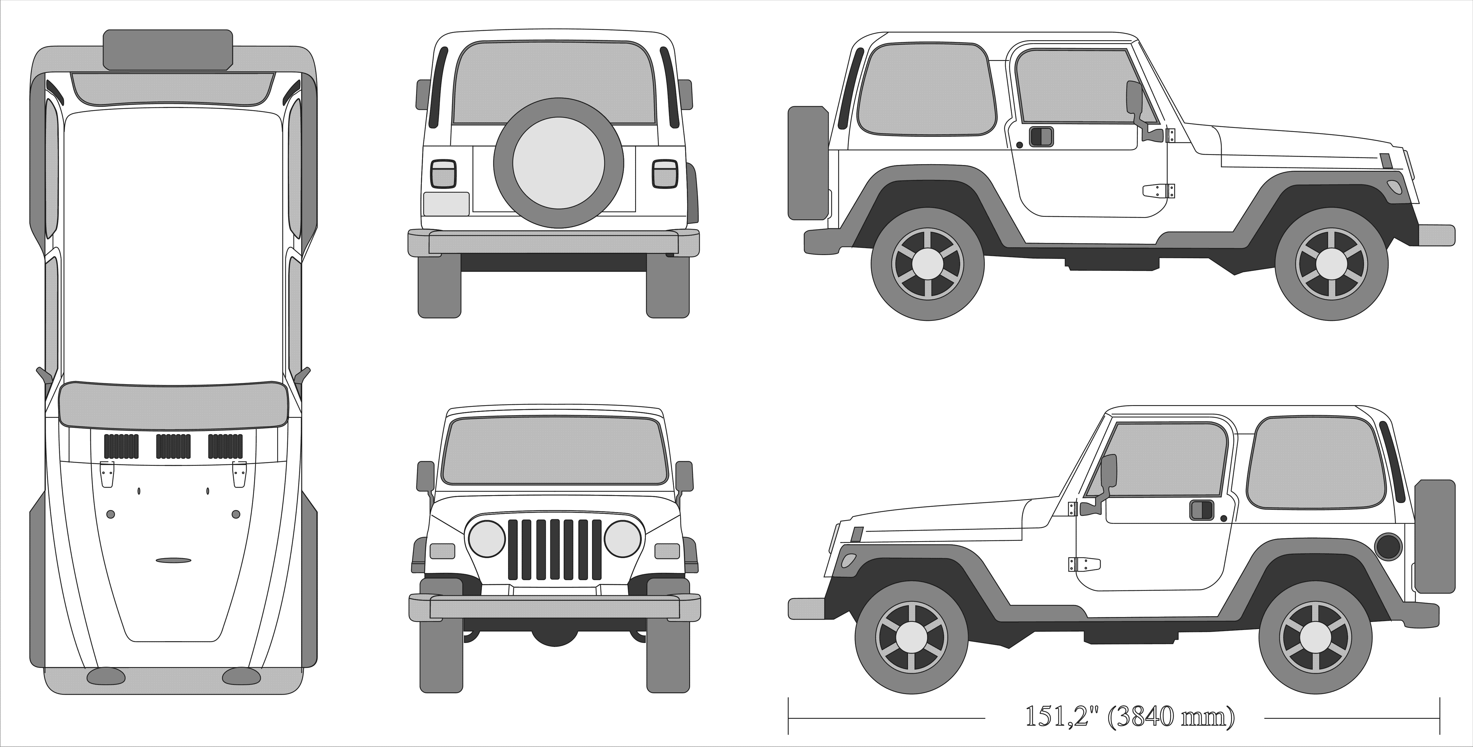 Jeep Blueprints Jeep Wrangler 5123x2598 Wallpaper Teahub Io