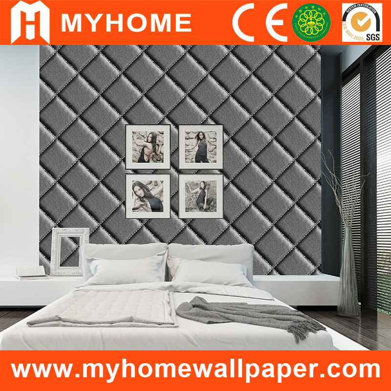 Gray Leather Texture Wallpapers With Customized Pictures - Pvc Wall Panel Tv Launch - HD Wallpaper 
