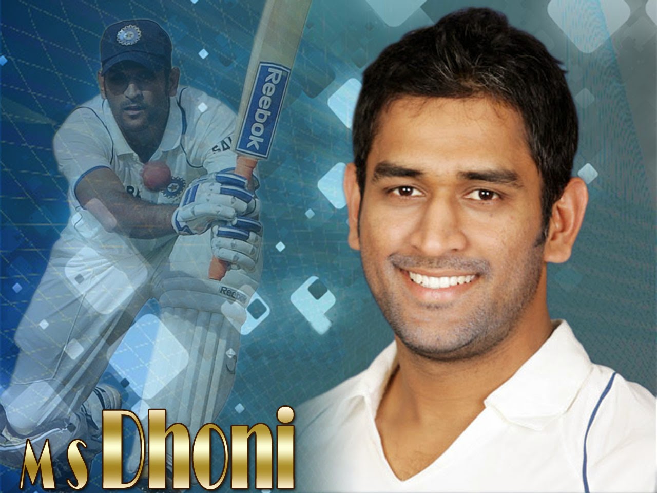 Mahendra Singh Dhoni - Ms Dhoni With Name - HD Wallpaper 