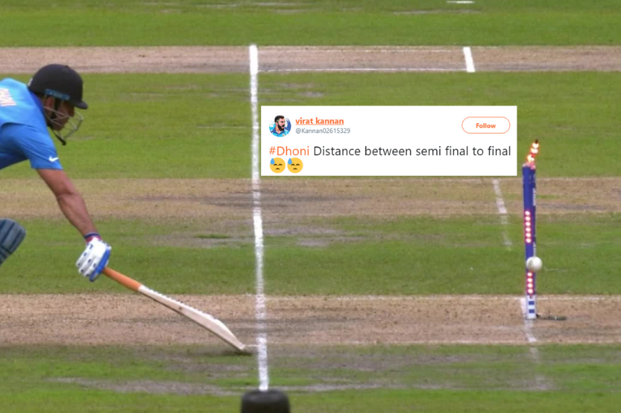 India Vs New Zealand - Dhoni Run Out Semi Final - HD Wallpaper 