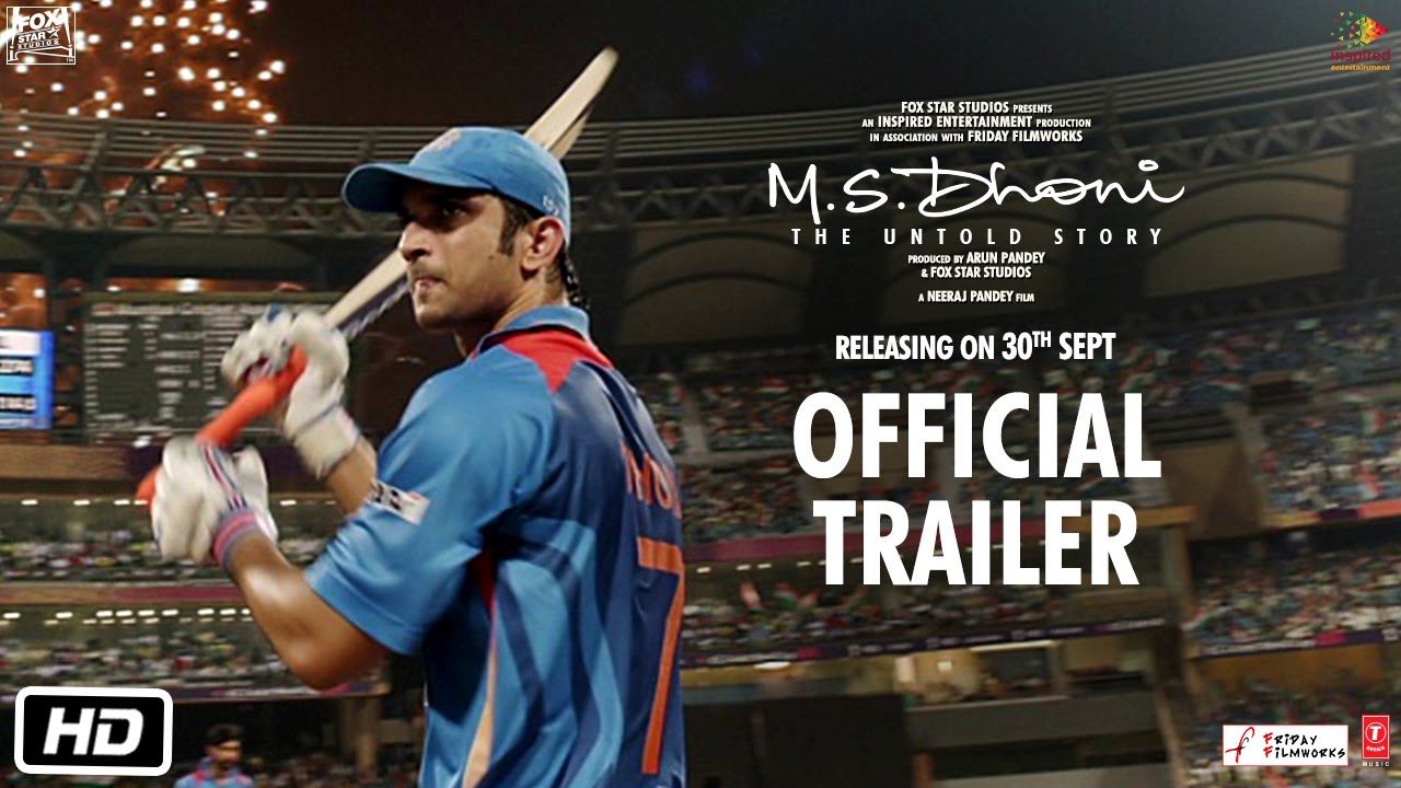 Ms Dhoni The Untold Story Trailer - HD Wallpaper 