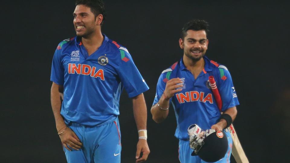 File Image Of Yuvraj Singh, Virat Kohli - Virat Kohli - HD Wallpaper 
