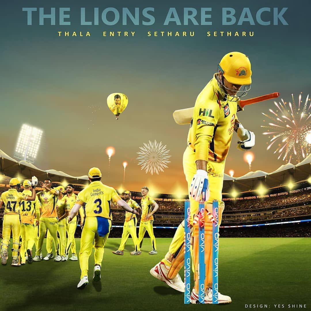 Instagram Chennai Super Kings 2019 - HD Wallpaper 