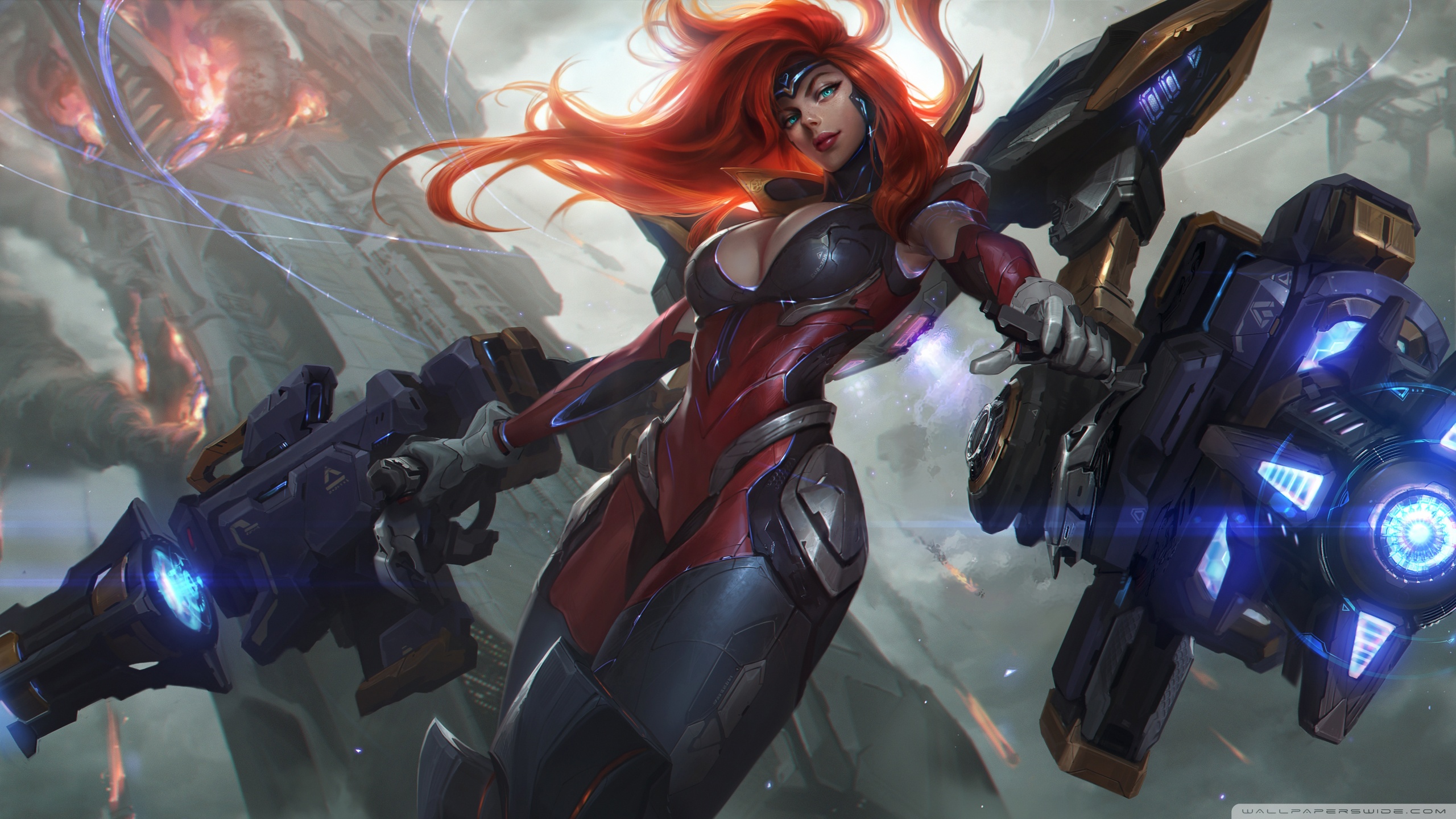 Gun Goddess Miss Fortune - HD Wallpaper 