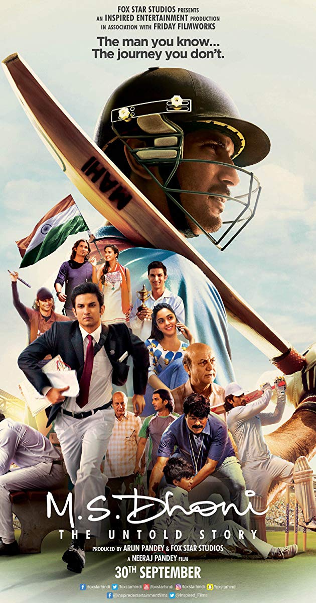 Ms Dhoni Movie Poster - HD Wallpaper 