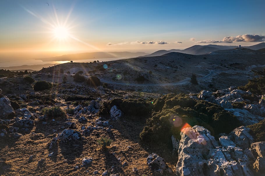 Greece, Sami, Mount Ainos, Europe, Travel, Love, Girl, - Outcrop - HD Wallpaper 