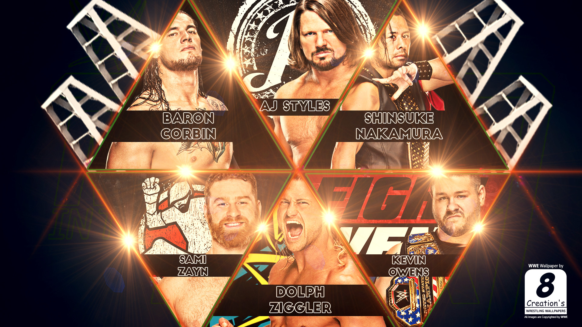 Wwe Money In The Bank 2017 Wallpaper By Arunraj1791 - Wwe Money Ithe Bank - HD Wallpaper 