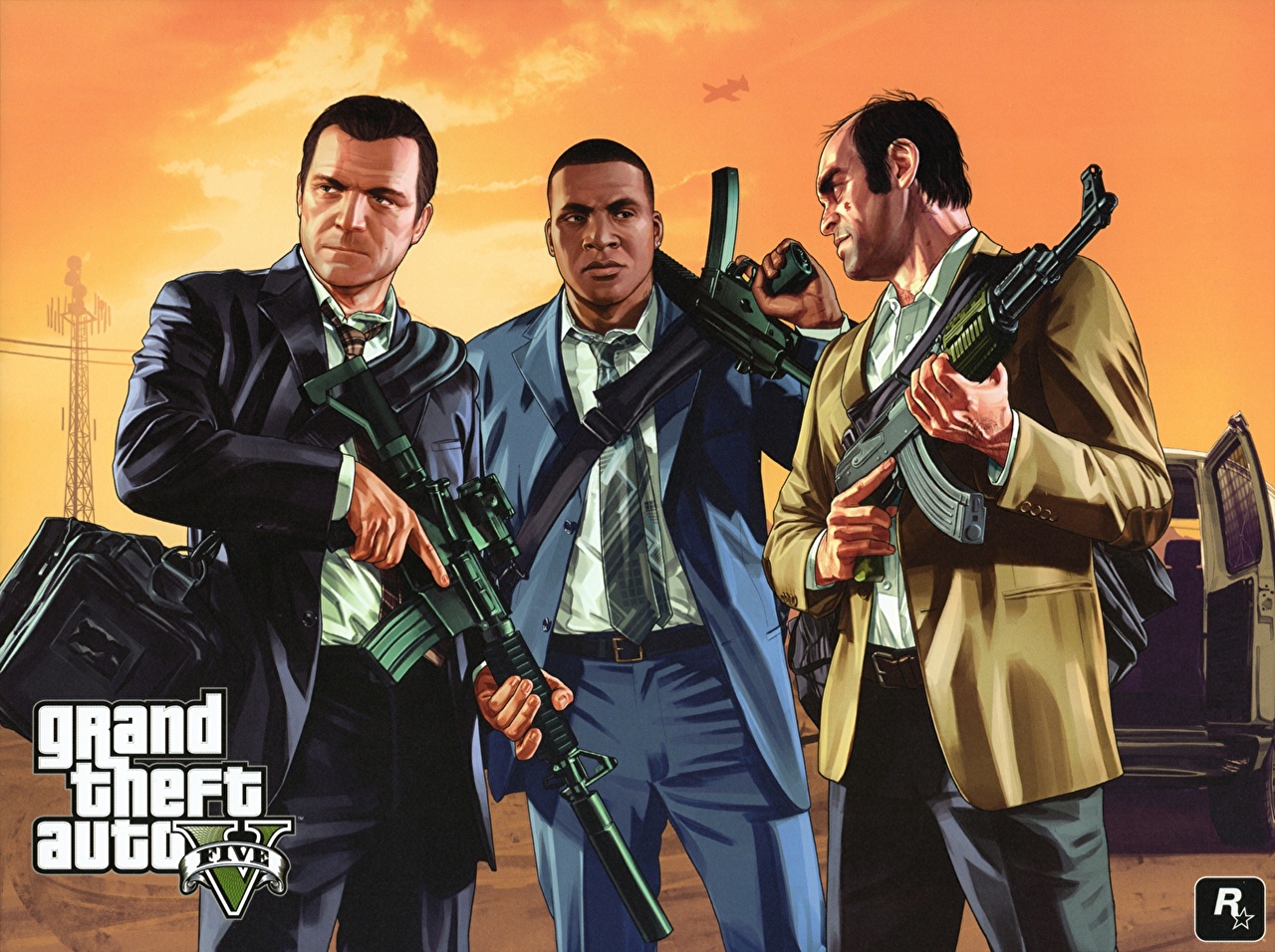 Michael De Santa Franklin Clinton Trevor Philips - HD Wallpaper 