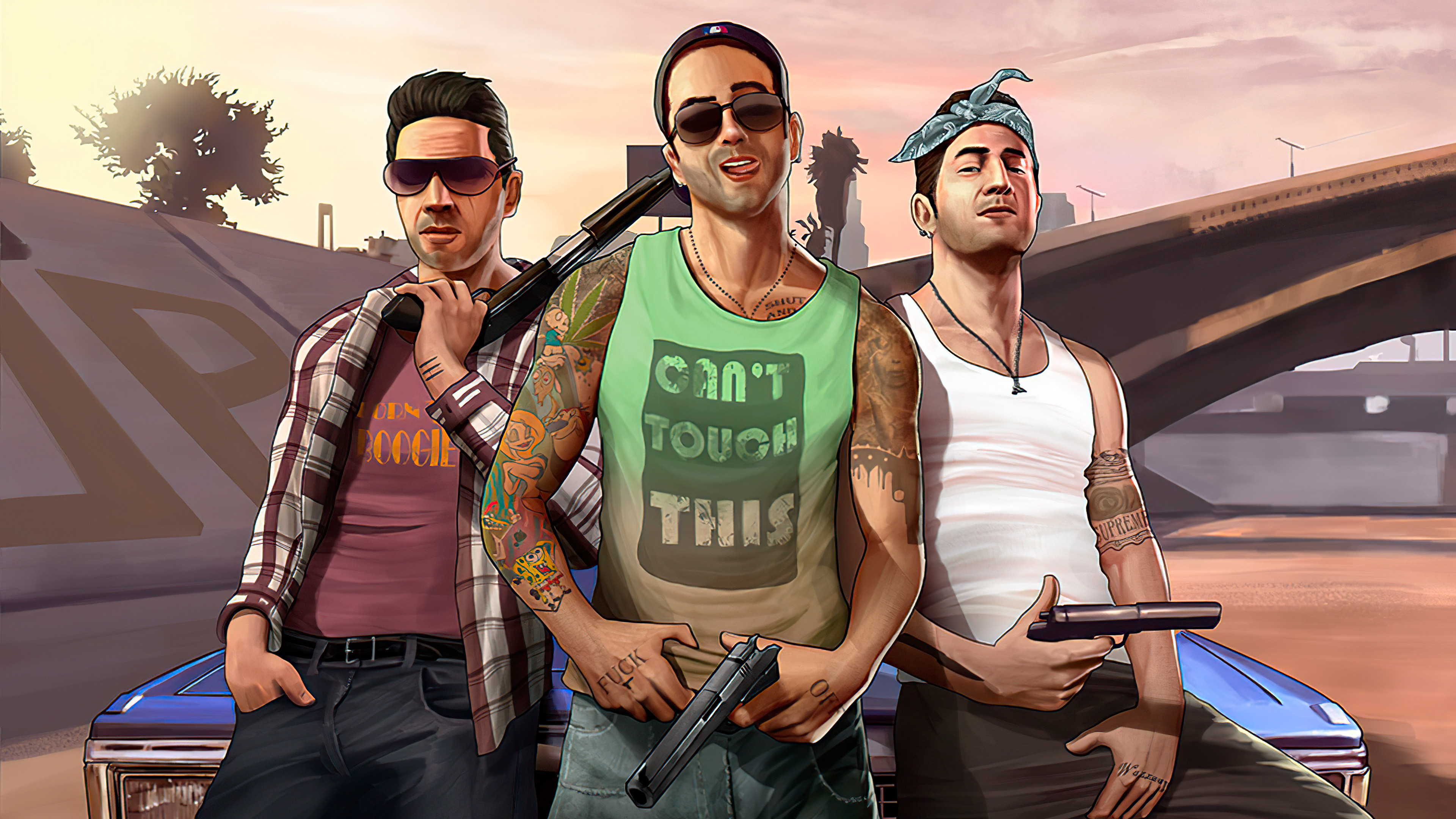 Chillin With Da Homies Gta 5 4k B8 - Chillin With The Homies - HD Wallpaper 