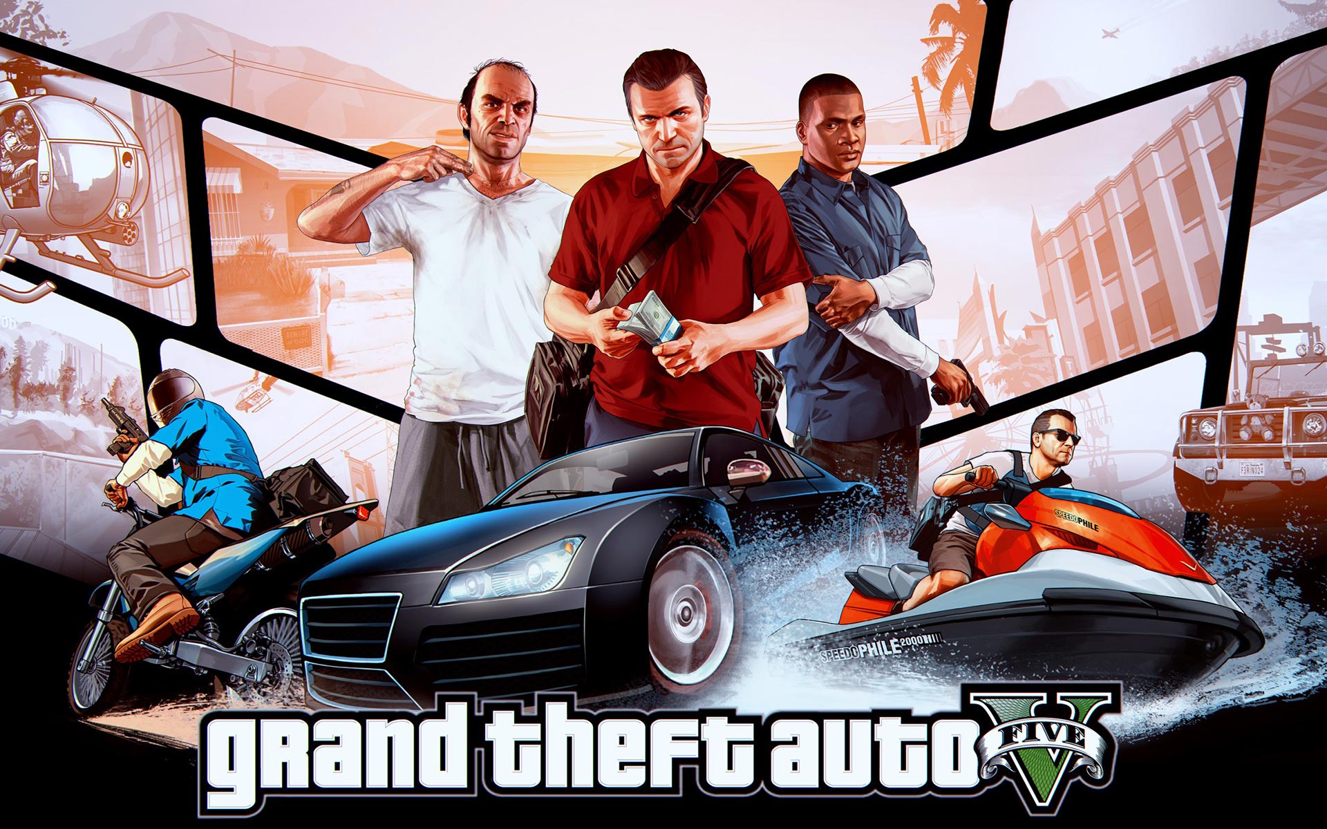 Grand Theft Auto Hd Wallpapers - Gta 5 - HD Wallpaper 