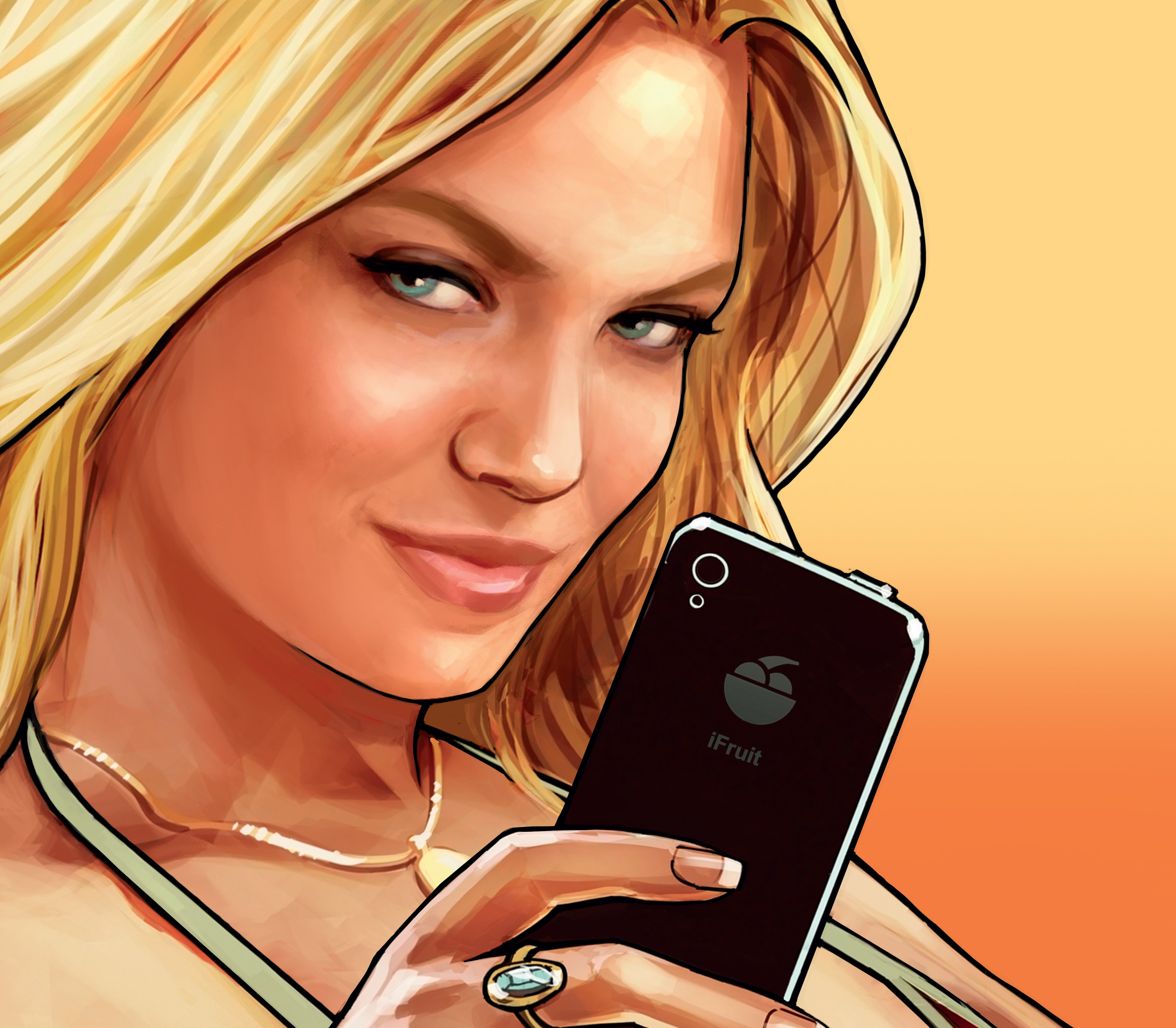 Gta 5 Girl Art - HD Wallpaper 