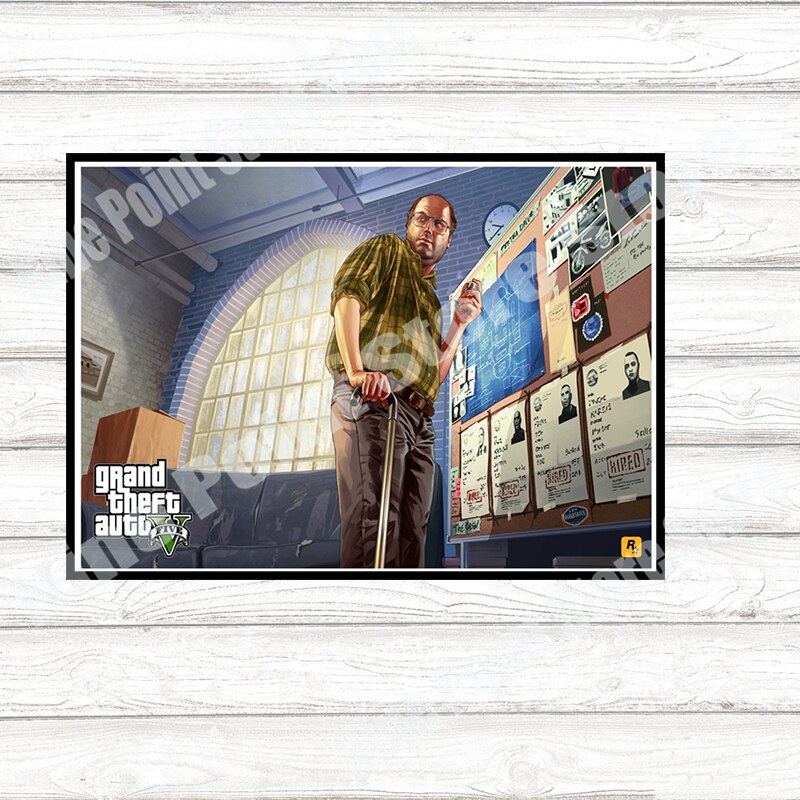 Art Grand Theft Auto Gtav 5 Gaming Poster Grand Theft - Gta Lester - HD Wallpaper 
