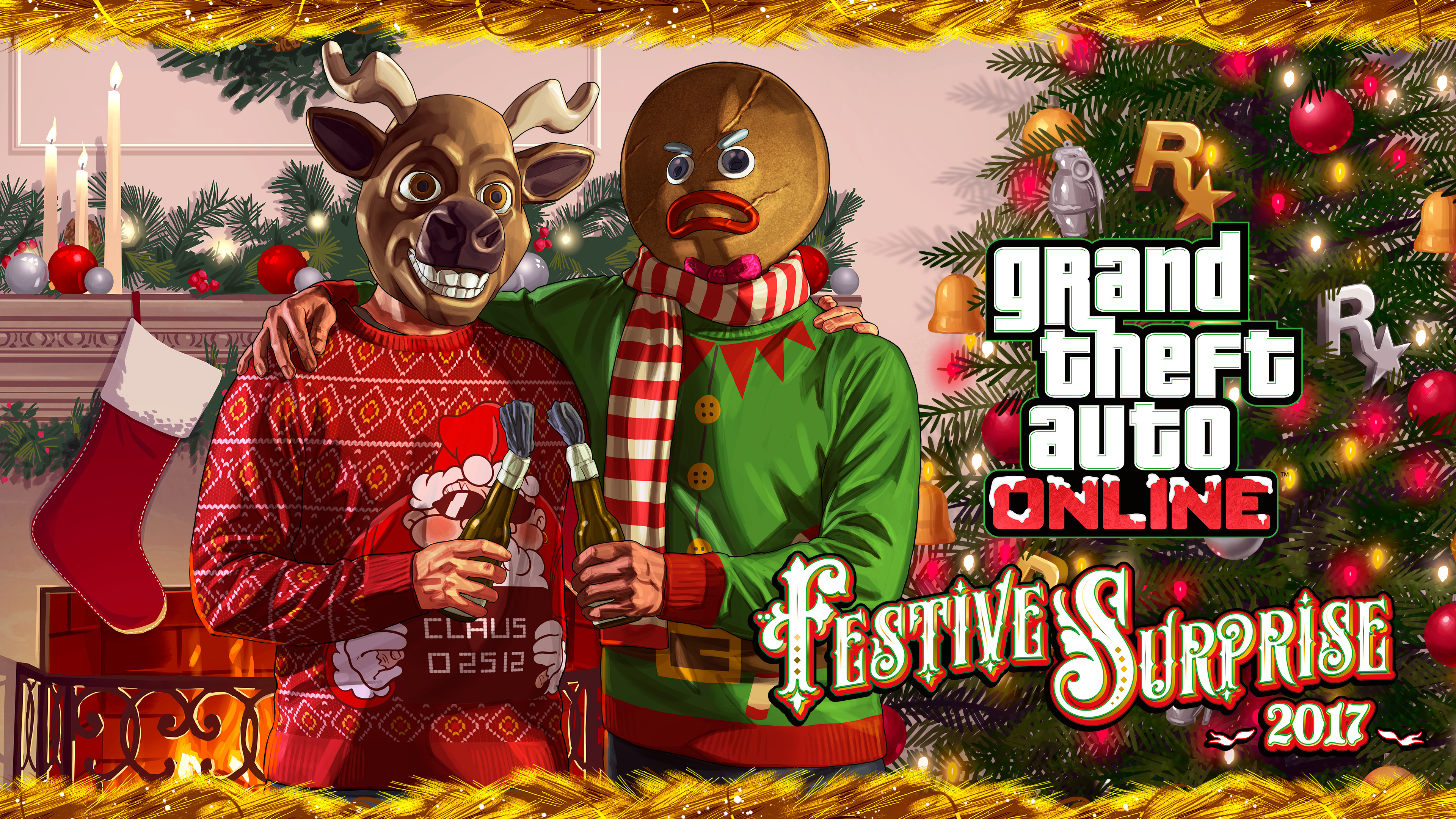 Gta Online Festive Surprise 2018 - HD Wallpaper 
