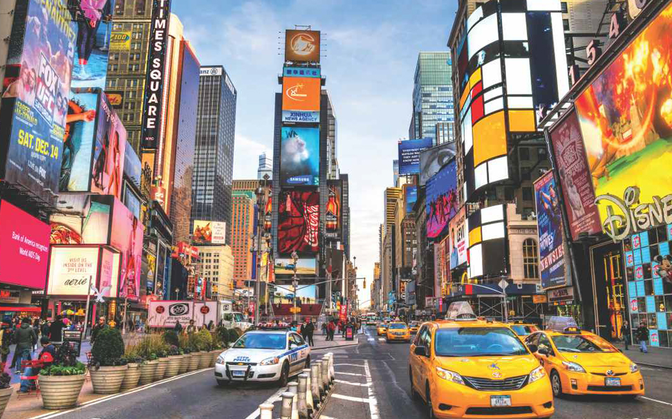 An Iconic Street Of New York, Times Square Corporate - Times Square - HD Wallpaper 