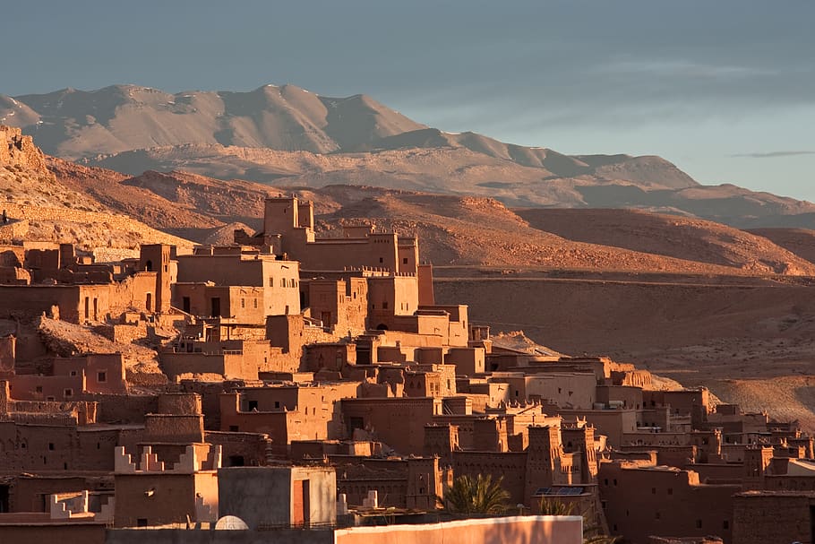 Morocco, Africa, Village, Mountains, House, Pise, Red, - HD Wallpaper 