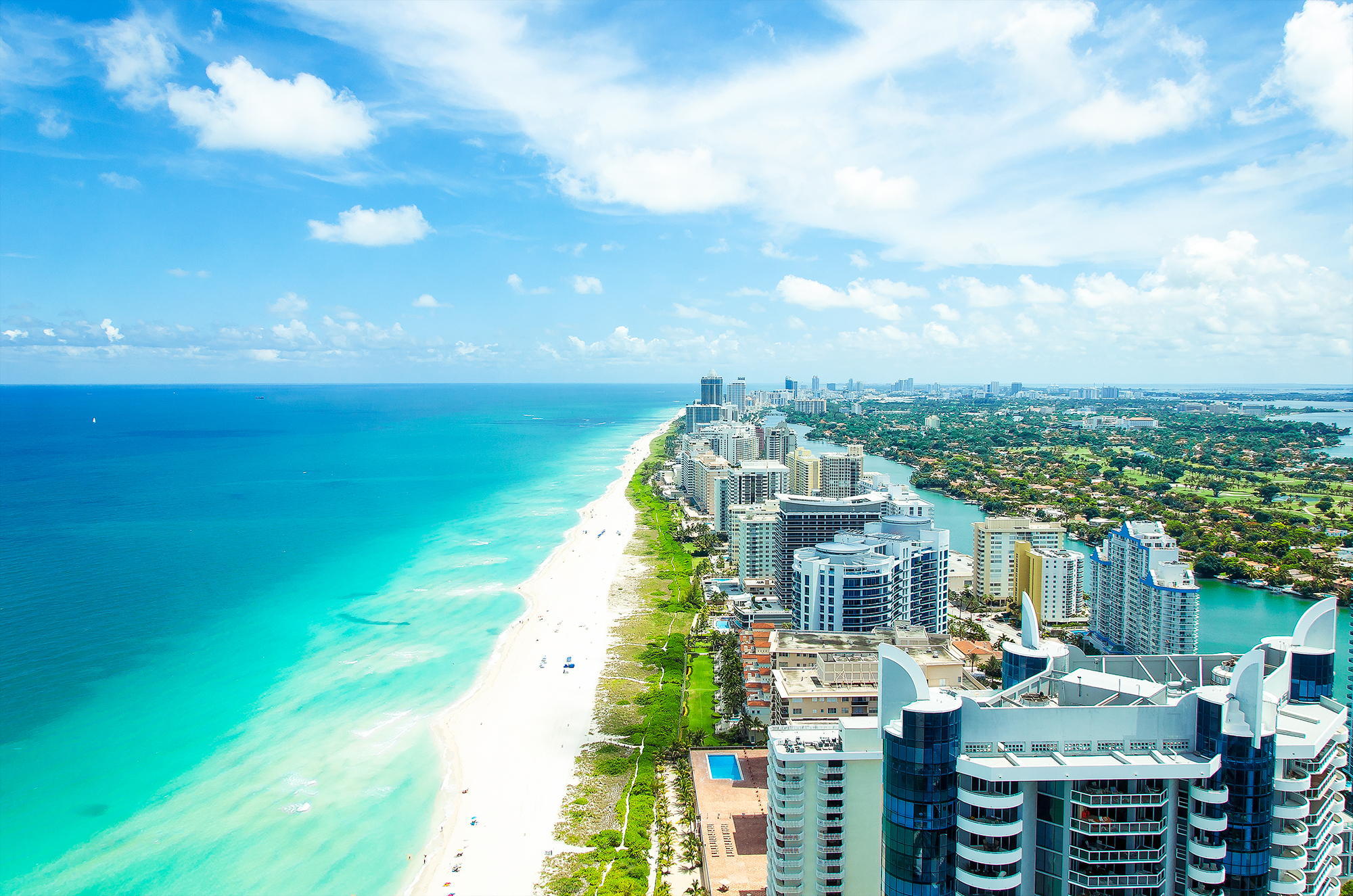 Wallpaper Of Майами, Флорида, Пляж, Океан, Vice City - Miami Beach - HD Wallpaper 
