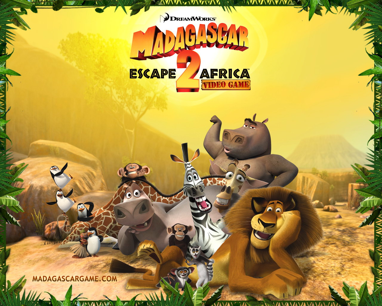 Pc, Ps2, Ps3, Psp, Xbox, X360, Wii, Ds, Gamecube, Gba - Madagascar 2 Escape De África - HD Wallpaper 