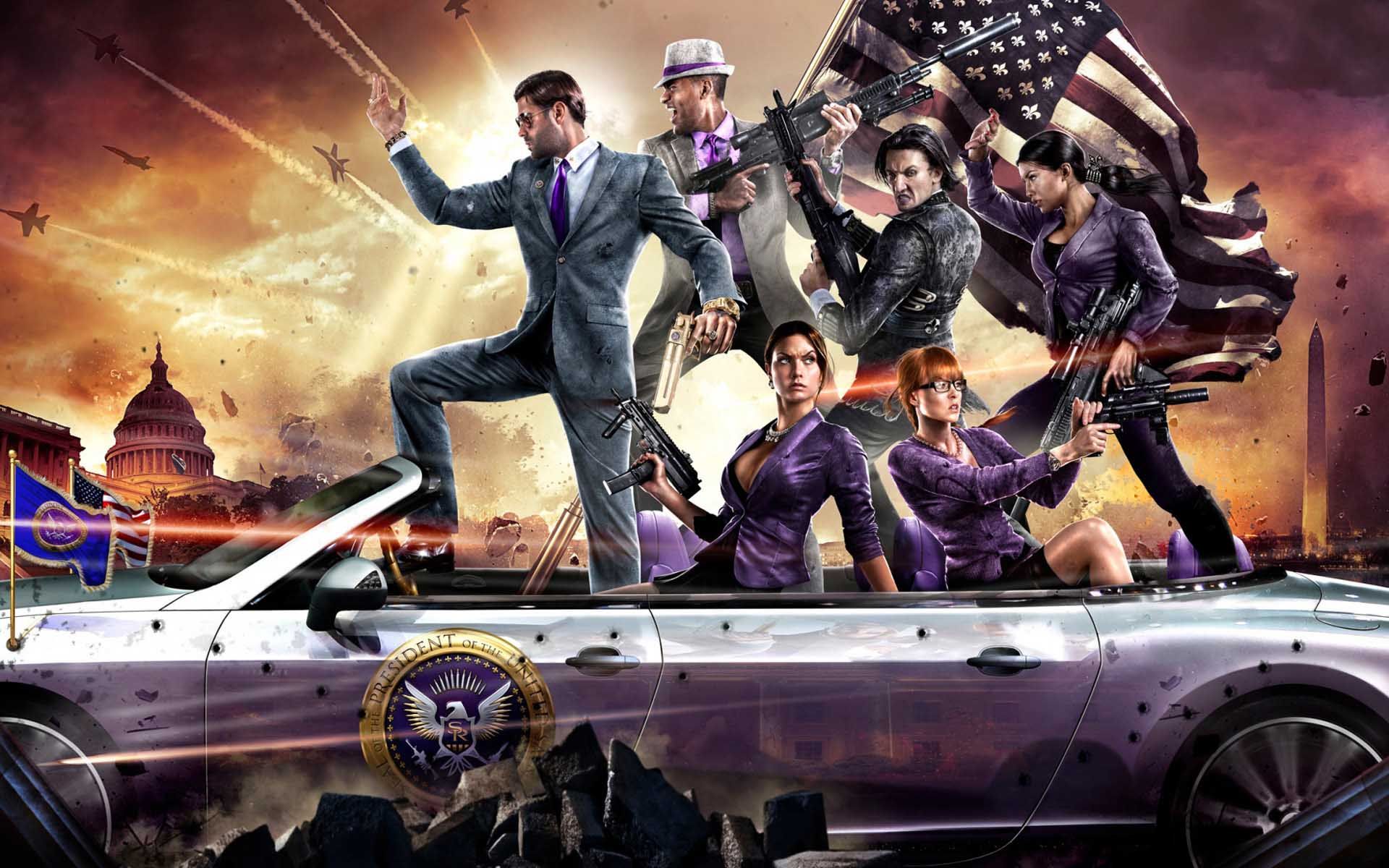 Vice City Wallpaper - Saints Row Iv Gotc Edition 2014 - HD Wallpaper 