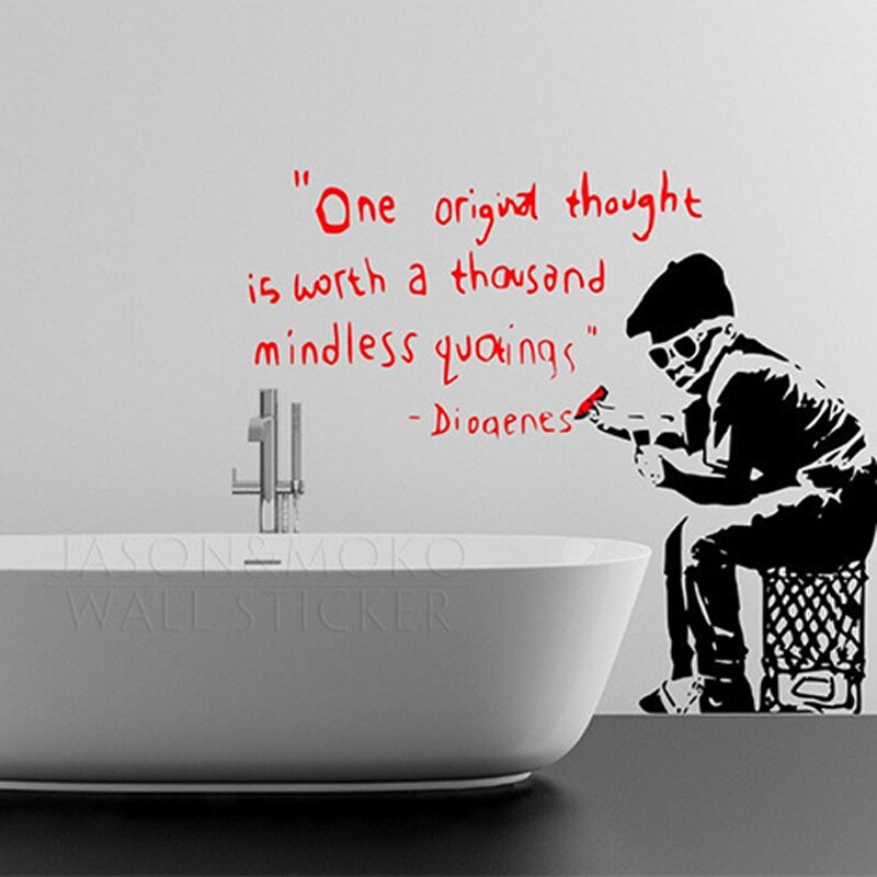 Banksy One Original Thought Meaning - HD Wallpaper 